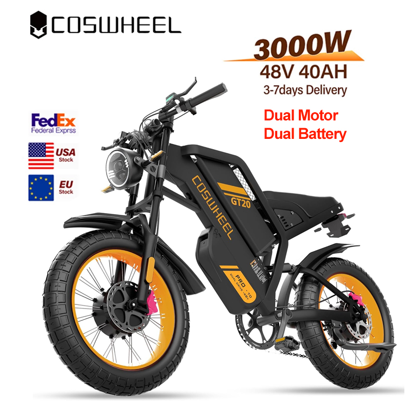 Motorcycle Gear Ratings - Coswheel Yetişkinler İçin Elektrikli Bisiklet 3000W