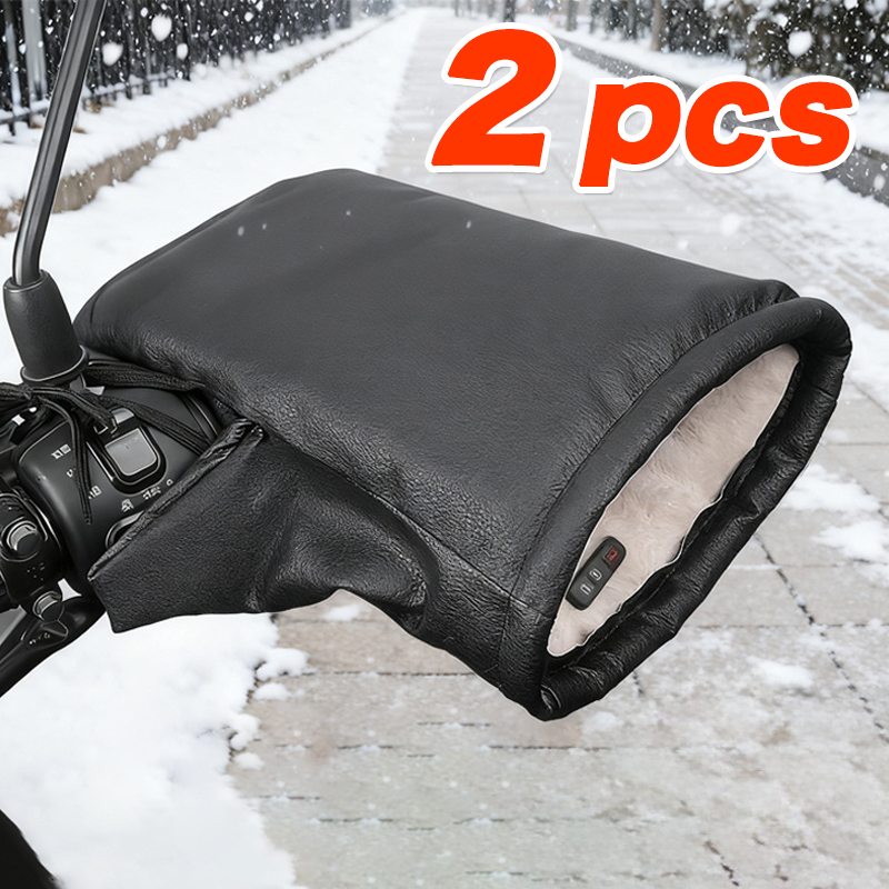 Motorcycle Gear For Winter - Motosiklet gidonu manşonları rüzgar geçirmez kış