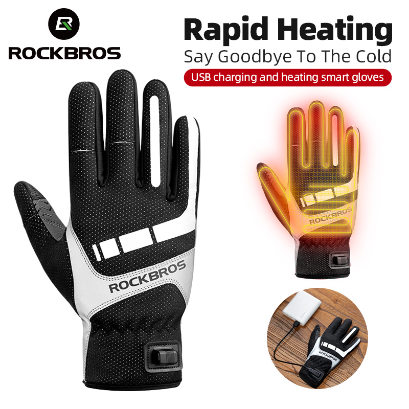 Motorcycle Gear For Winter - ROCKBROS ısıtmalı kış eldiven bisiklet eldiveni