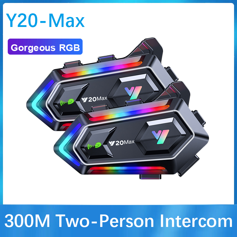 Intercom Headset Helmet - Y20 MAX Motosiklet Kaskı Bluetooth Kulaklık