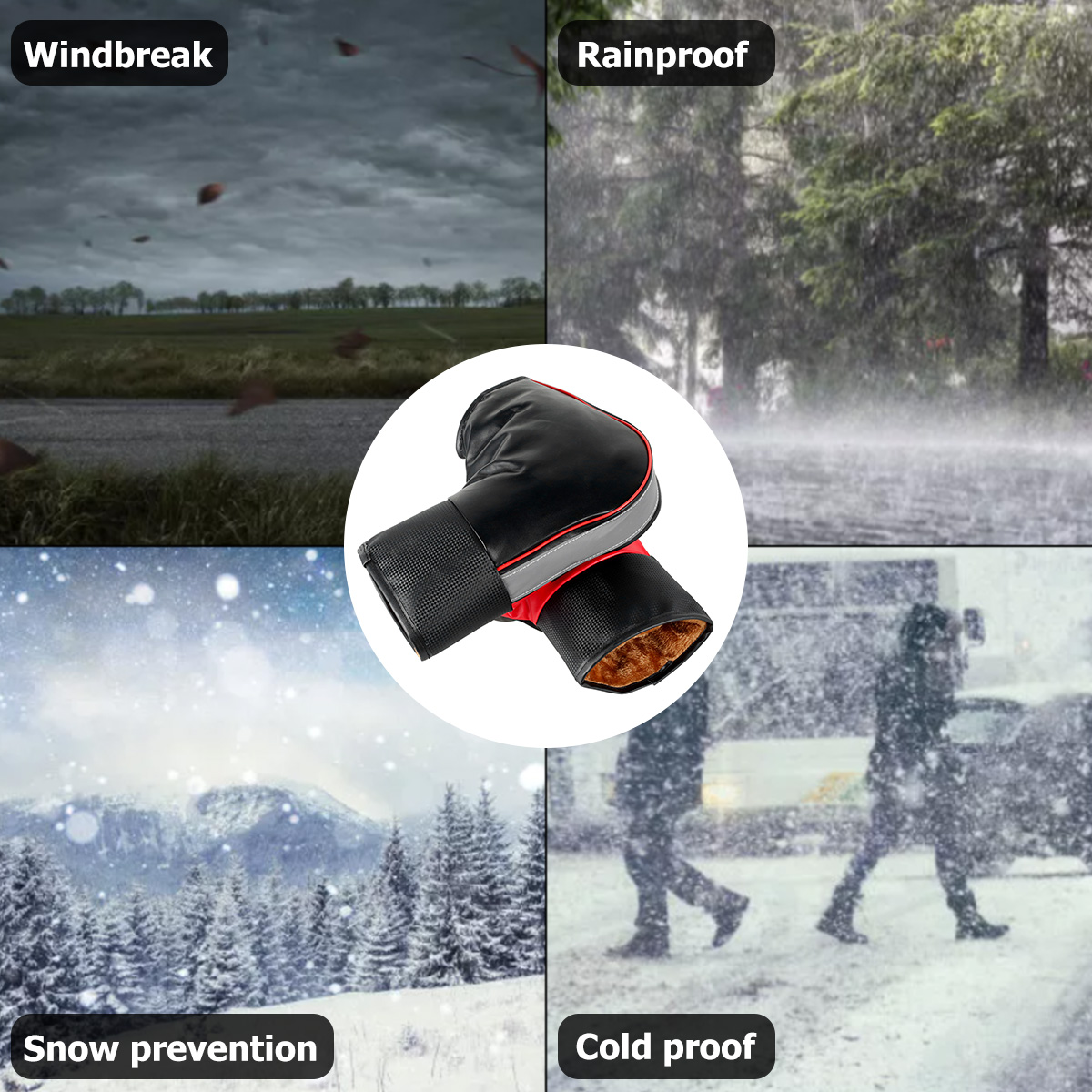 1 çift motosiklet gidonu Muffs - Motorcycle Gear For Winter incelemesi ve fiyatı
