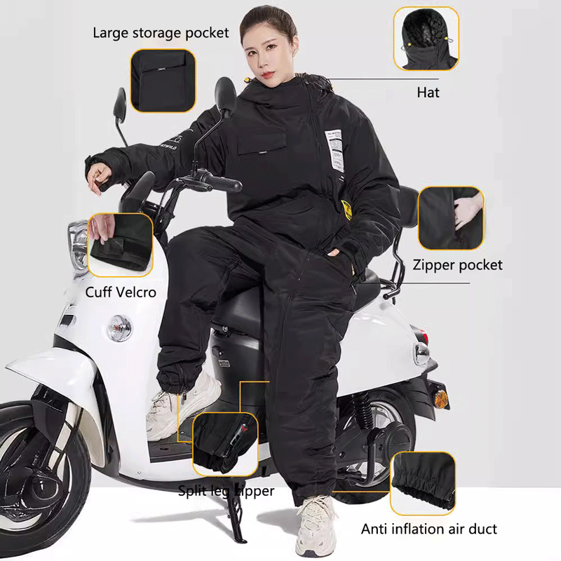 Motosiklet bisiklet giyim rüzg - Motorcycle Gear For Winter incelemesi ve fiyatı